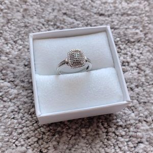 Sterling Silver and Diamond ring